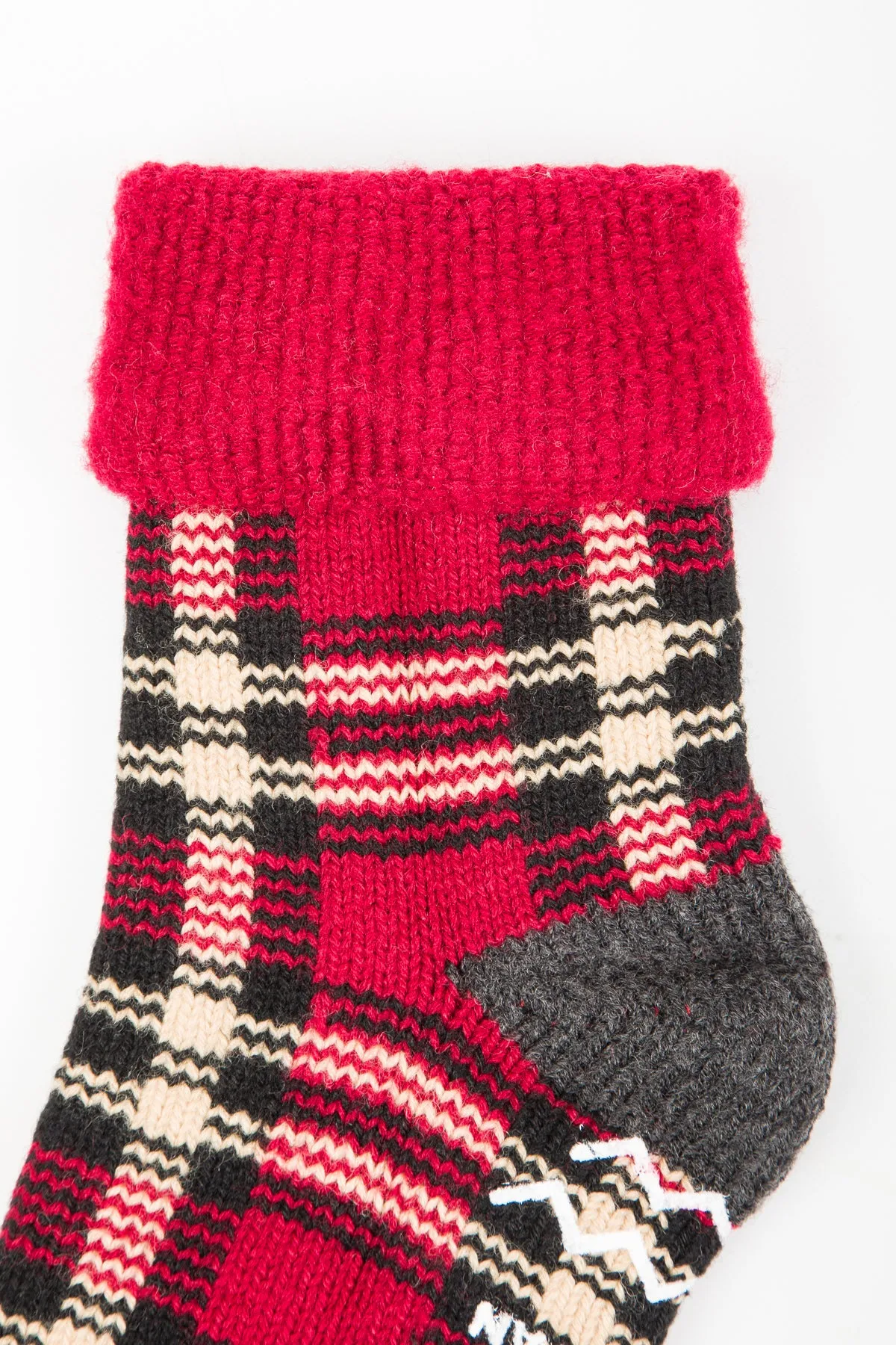 Comfy Room Socks "Check" - Dark Red/Black sold by Standard and Strange product image thumbnail 4