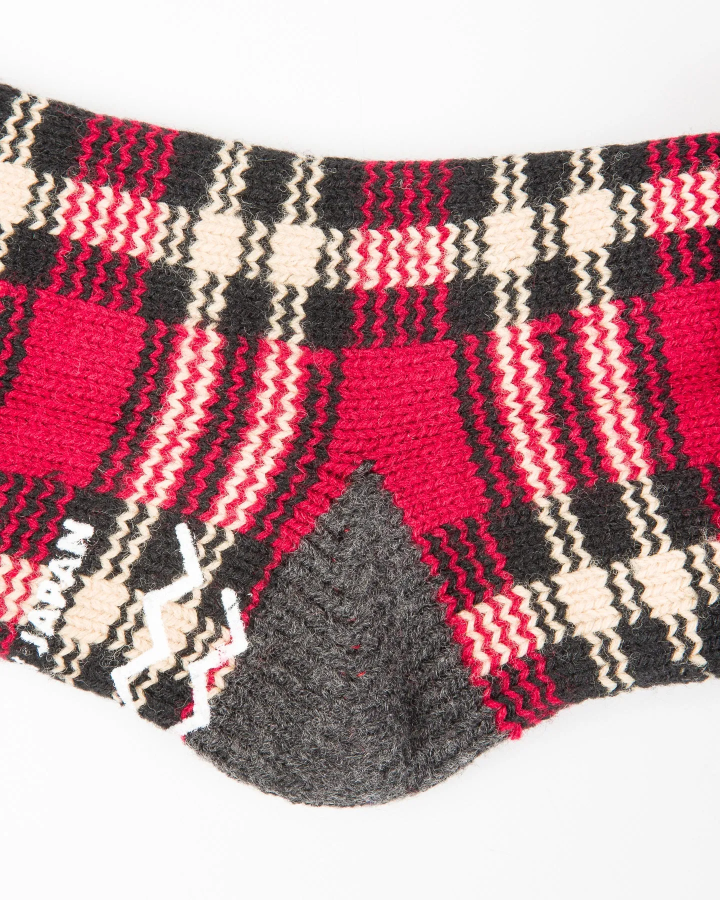 Comfy Room Socks "Check" - Dark Red/Black sold by Standard and Strange product image thumbnail 5