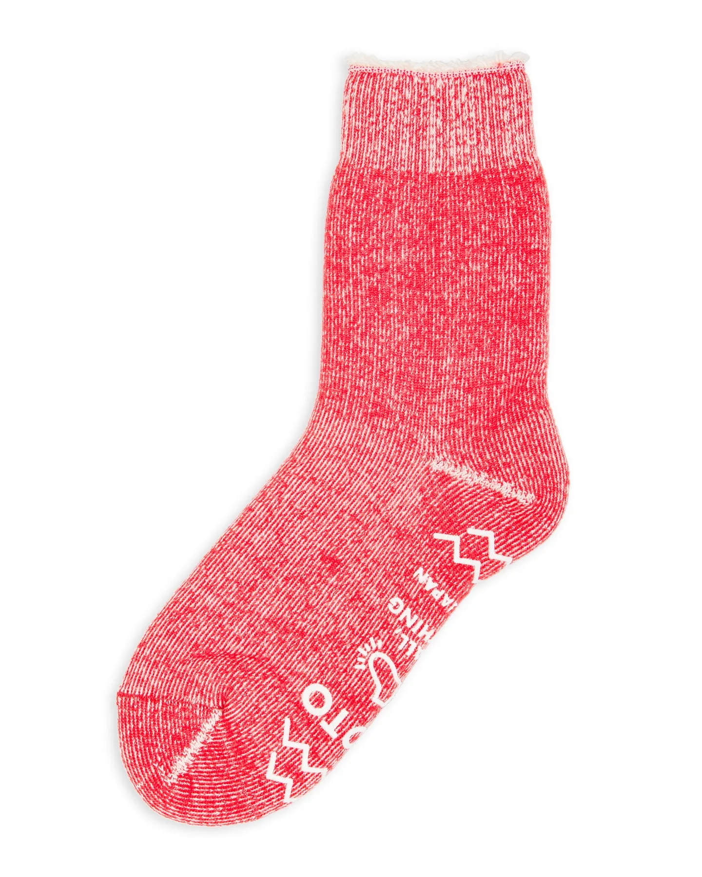 Shaggy Pile Room Socks - Red sold by Standard and Strange product image thumbnail 3