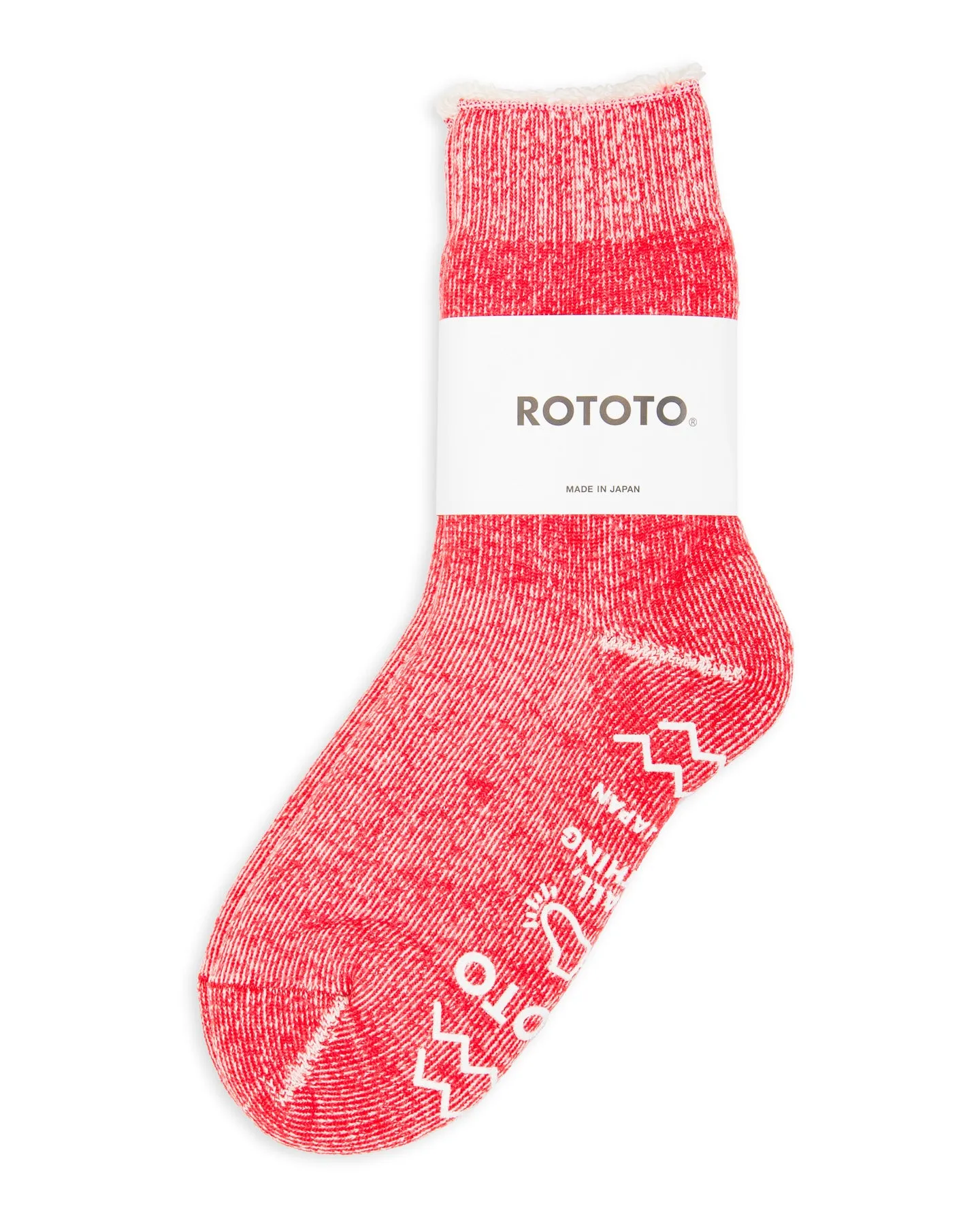 Shaggy Pile Room Socks - Red sold by Standard and Strange product image thumbnail 2