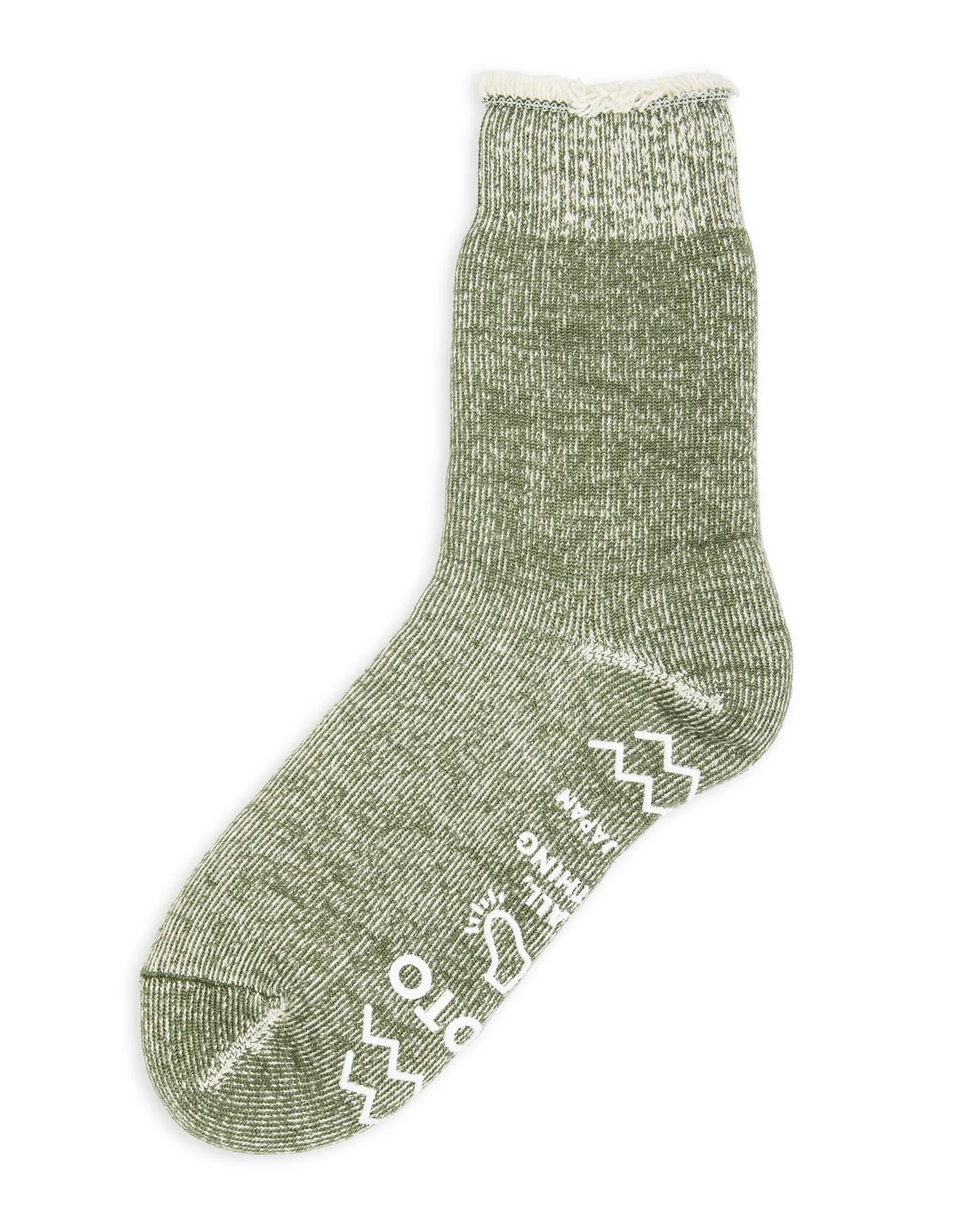 Shaggy Pile Room Socks - Moss Green sold by Standard and Strange product image thumbnail 3