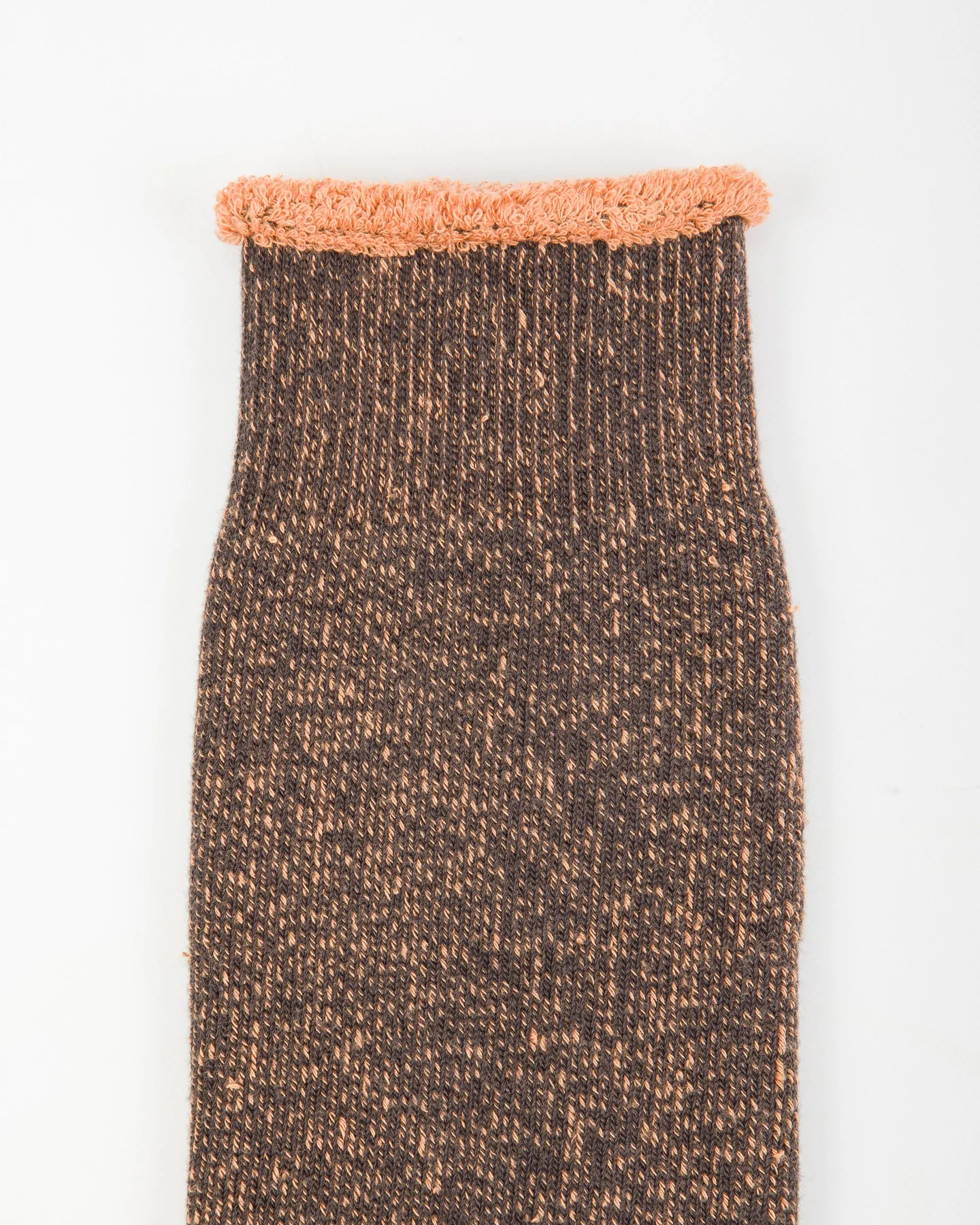 Reversible Pile Socks - Faded Black/Light Orange sold by Standard and Strange product image thumbnail 4