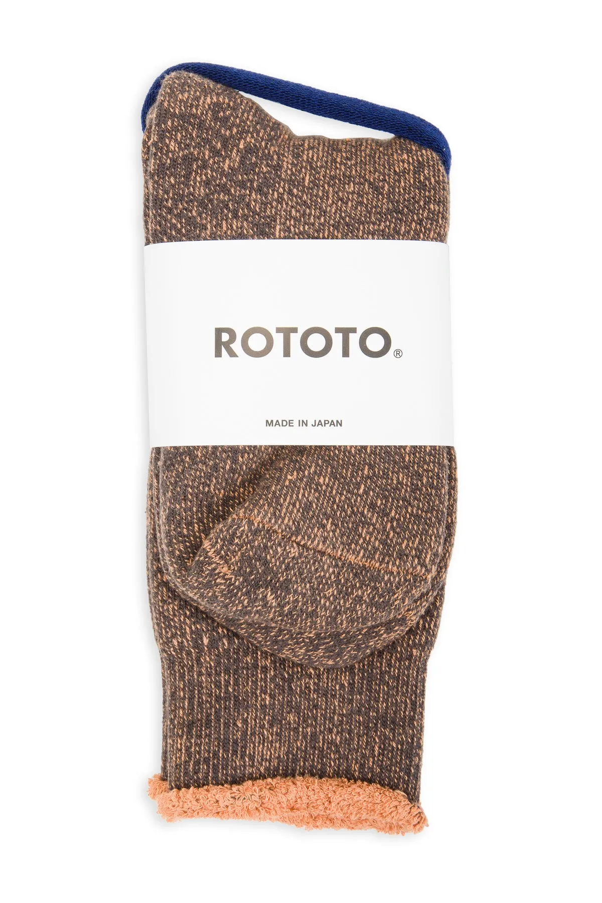 Reversible Pile Socks - Faded Black/Light Orange sold by Standard and Strange product image thumbnail 2