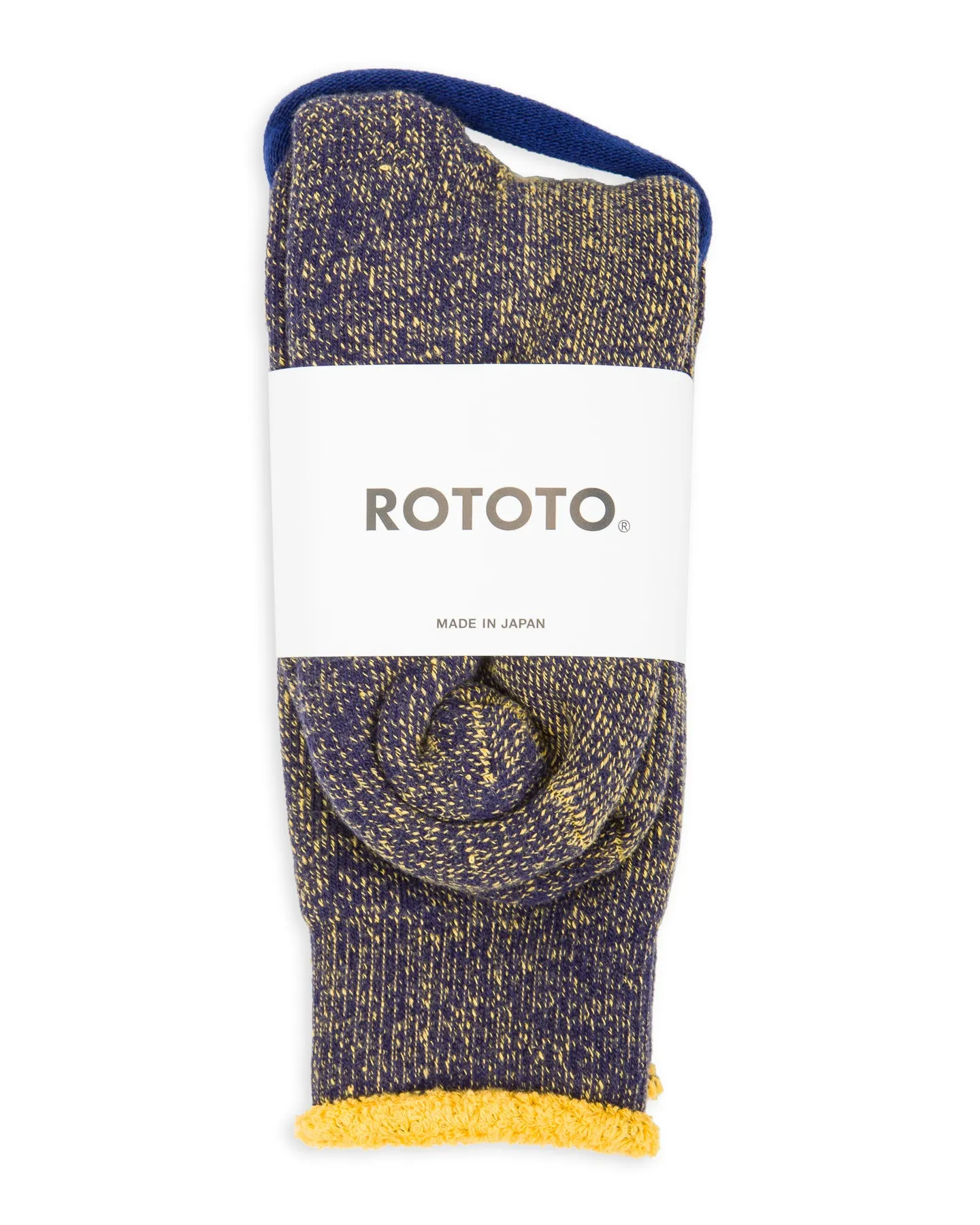 Reversible Pile Socks - Navy/Yellow sold by Standard and Strange product image thumbnail 2