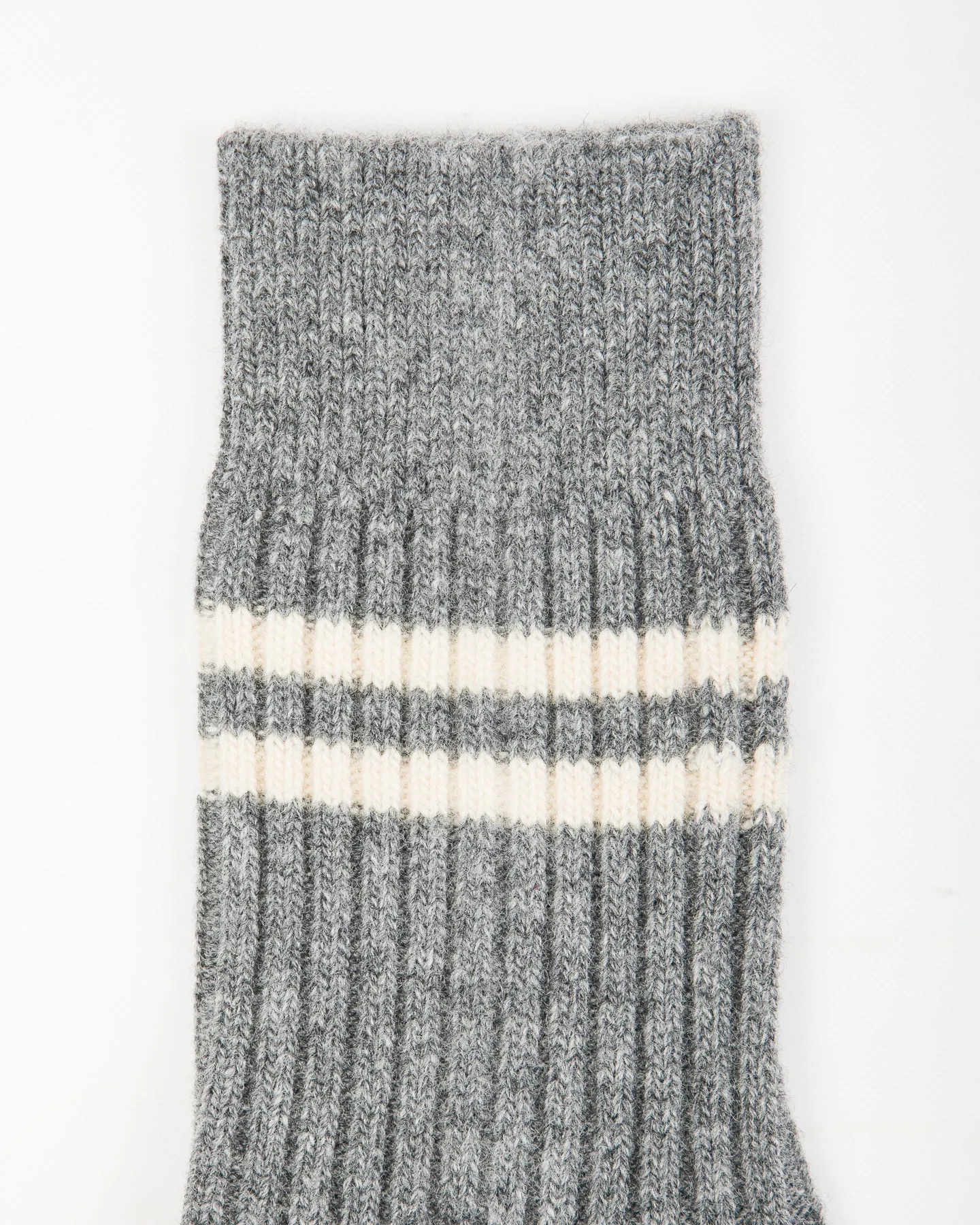 Merino Lambswool Stripe Sock - Gray sold by Standard and Strange product image thumbnail 4