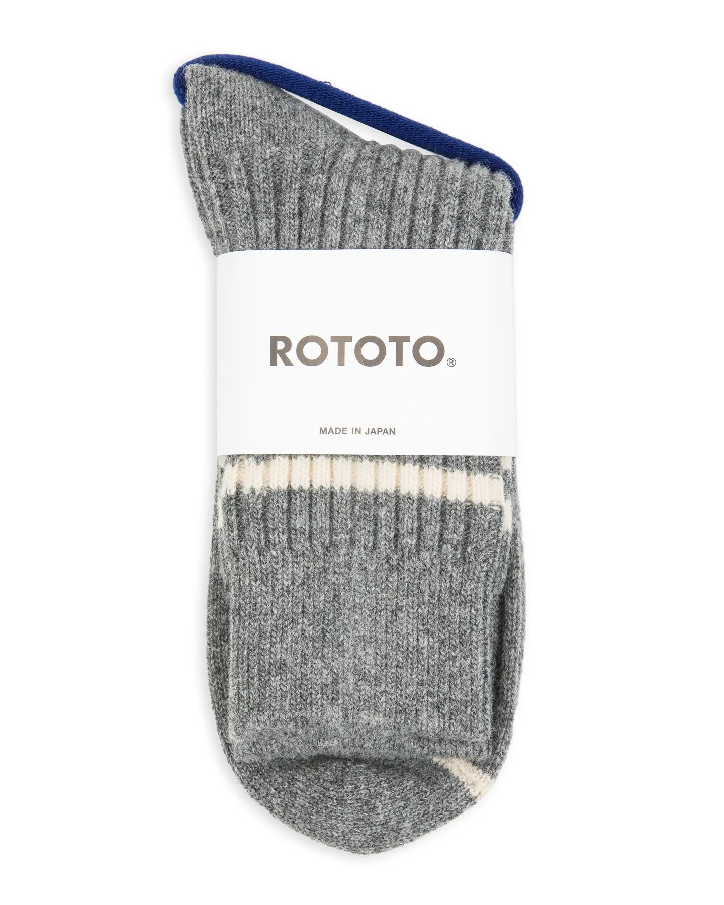 Merino Lambswool Stripe Sock - Gray sold by Standard and Strange product image thumbnail 2