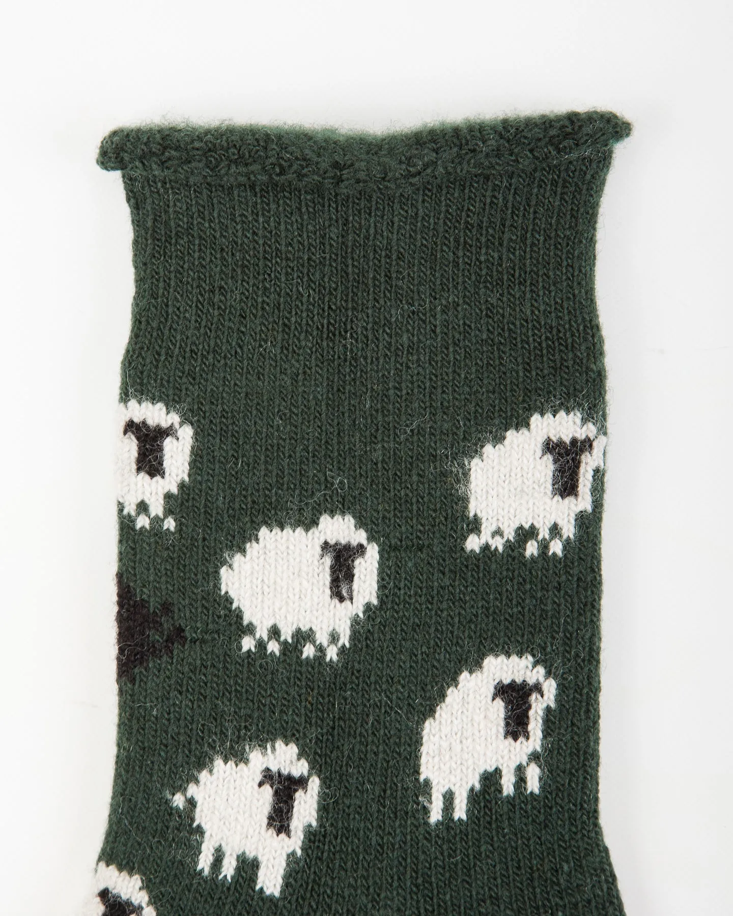 Pile Room Socks "Sheep" - Dark Green sold by Standard and Strange product image thumbnail 4