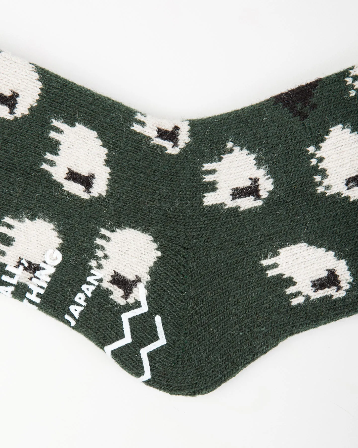 Pile Room Socks "Sheep" - Dark Green sold by Standard and Strange product image thumbnail 5