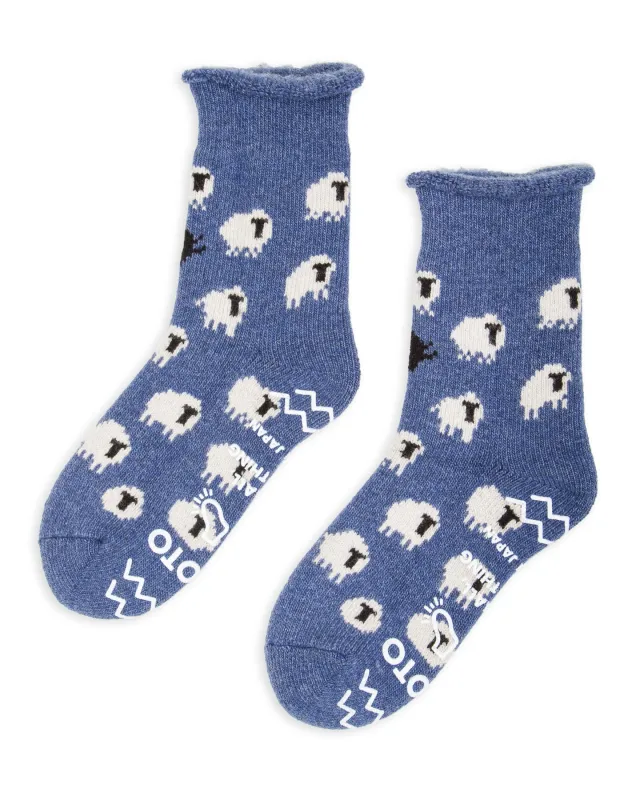 Pile Room Socks "Sheep" - Blue sold by Standard and Strange