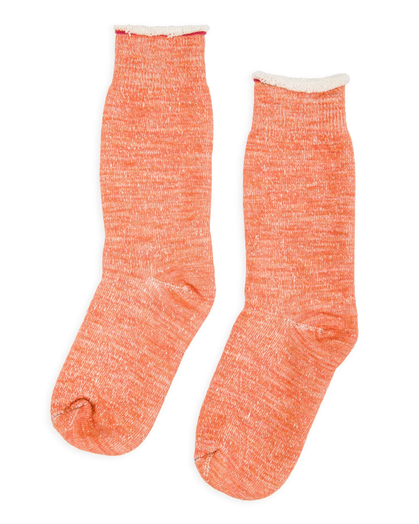 Double Face Merino/Organic Cotton Socks - Orange sold by Standard and Strange