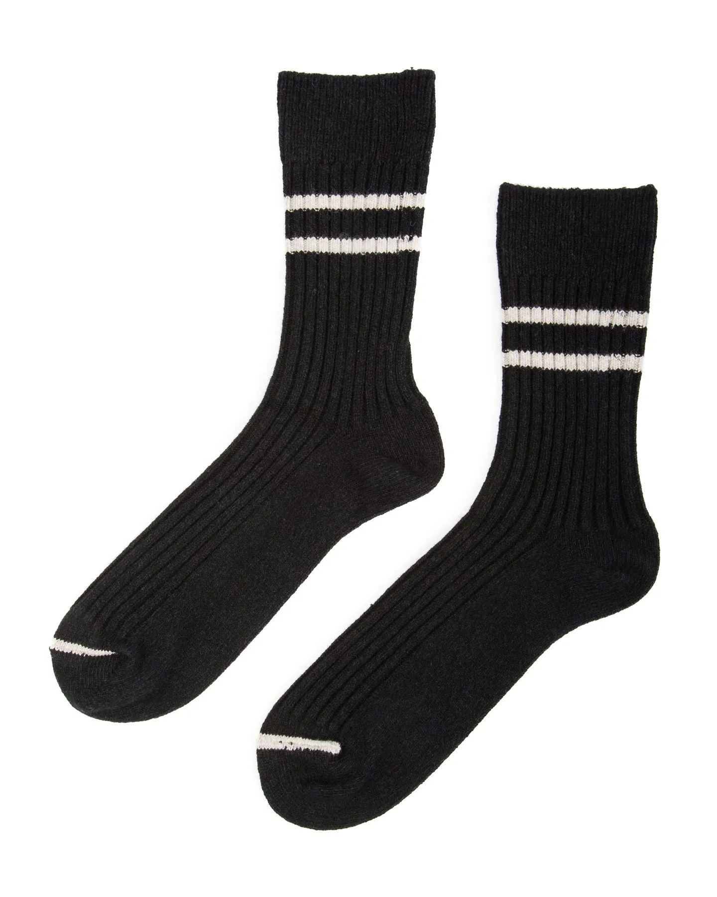Recycled Cotton/Wool Daily 3-pack Socks - Black/Gray sold by Standard and Strange product image thumbnail 3
