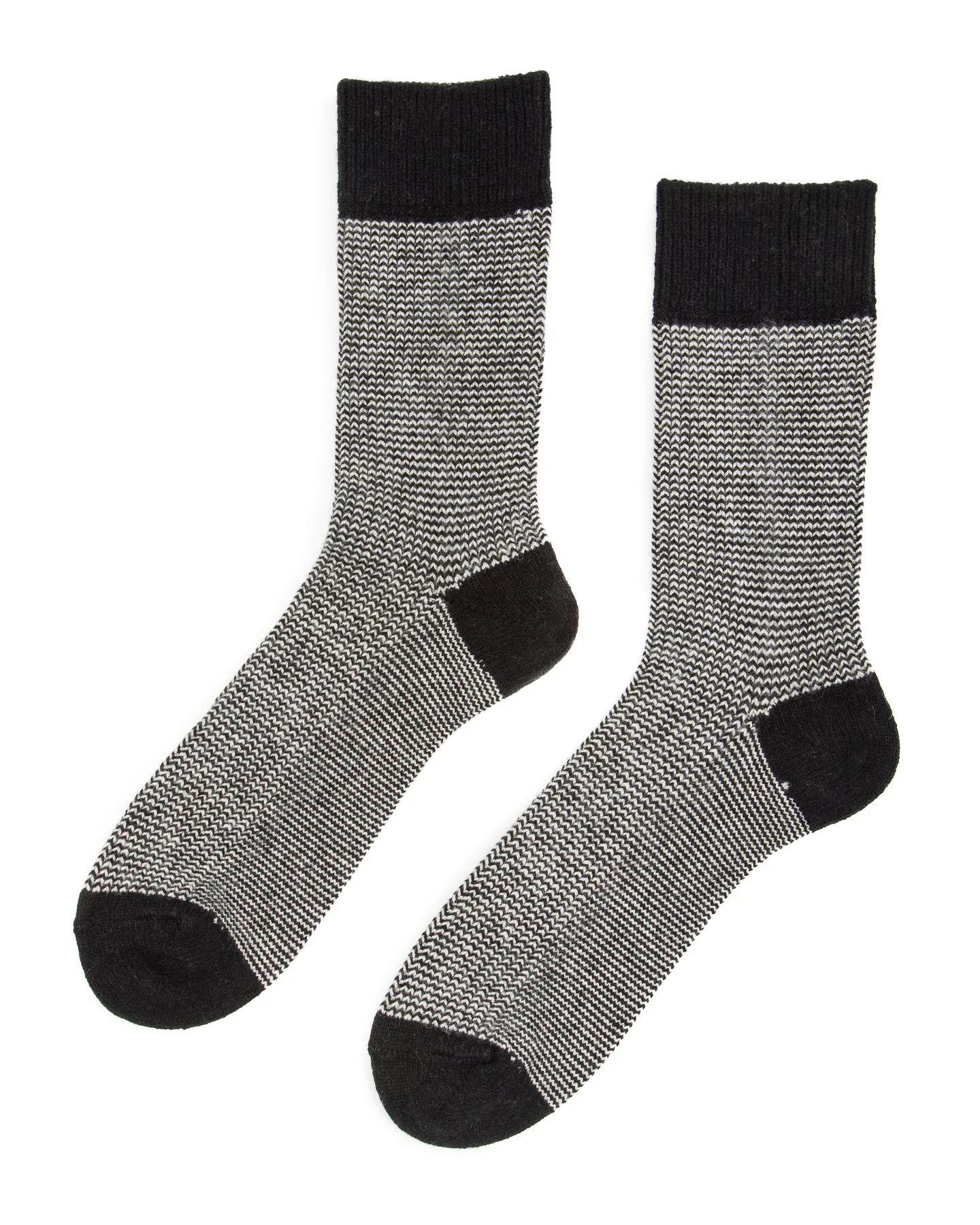 Recycled Cotton/Wool Daily 3-pack Socks - Black/Gray sold by Standard and Strange product image thumbnail 4