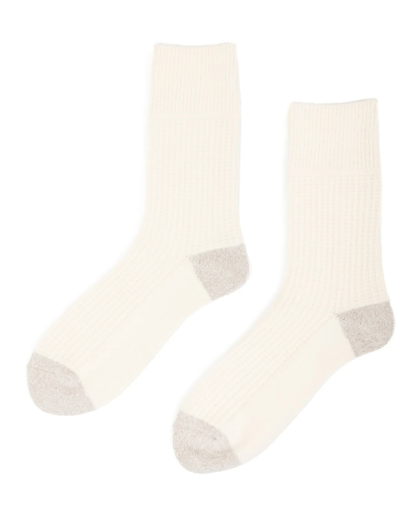 Recycled Cotton/Wool Daily 3-pack Socks - Off White/Gray sold by Standard and Strange product image thumbnail 5