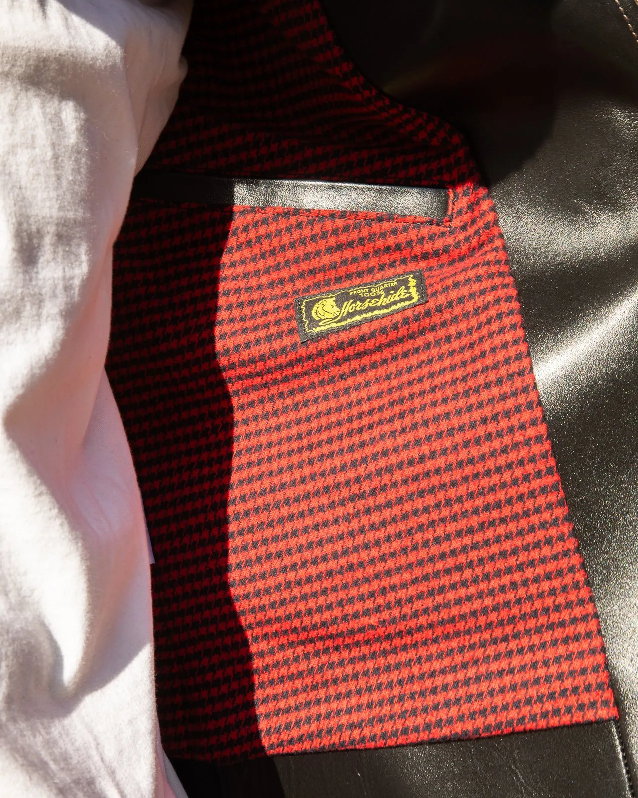 Vintage Horse D-Pocket Double Riders Jacket (HR-55) - Black sold by Standard and Strange product image thumbnail 5