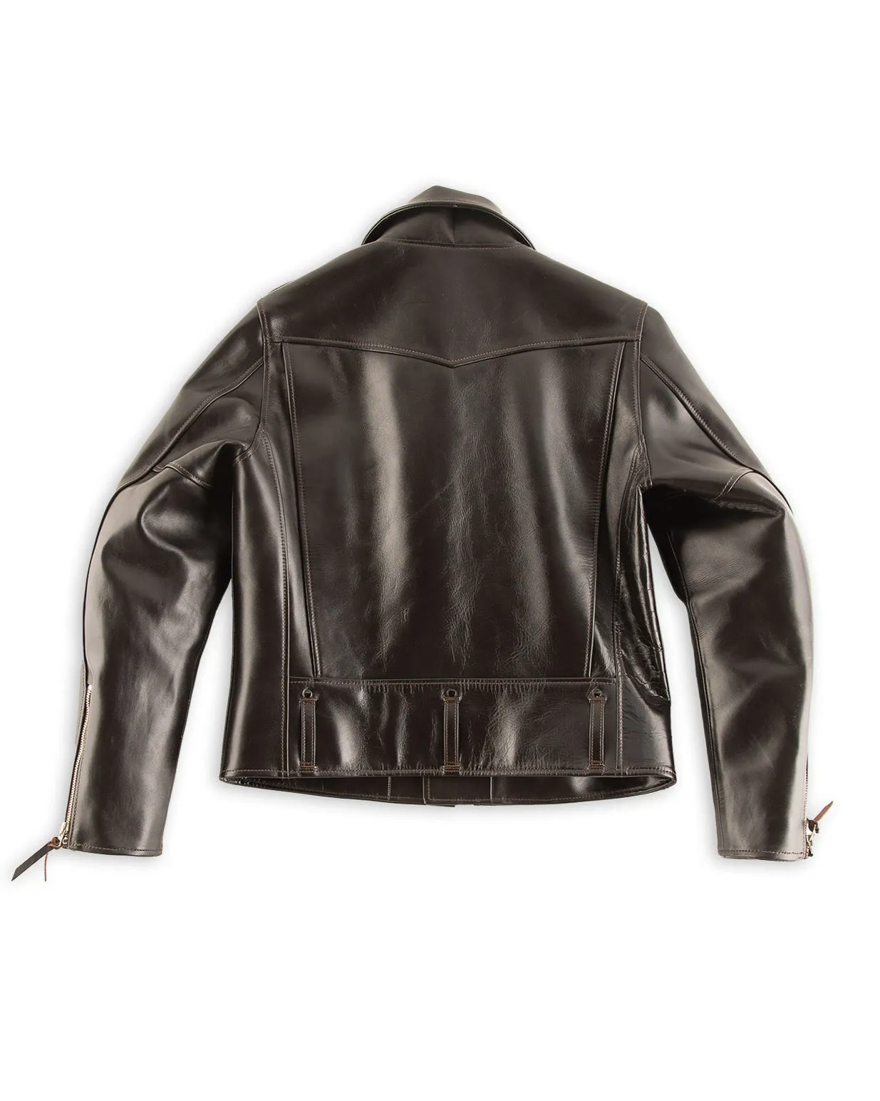 Vintage Horse D-Pocket Double Riders Jacket (HR-55) - Black sold by Standard and Strange product image thumbnail 2