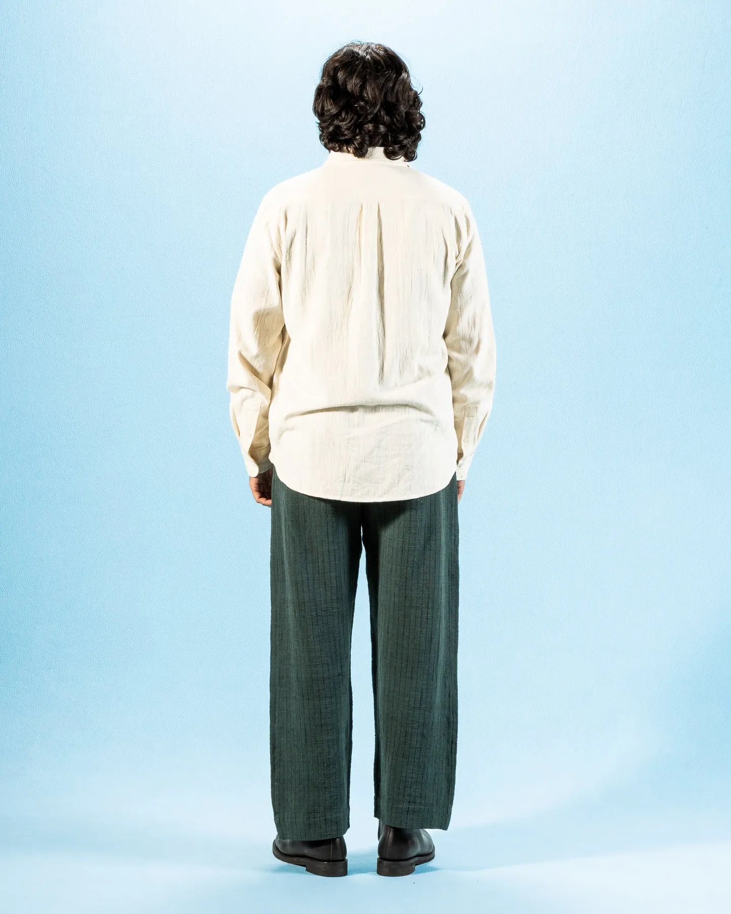 Matty Shirt - Handwoven Undyed Kala Cotton sold by Standard and Strange product image thumbnail 5