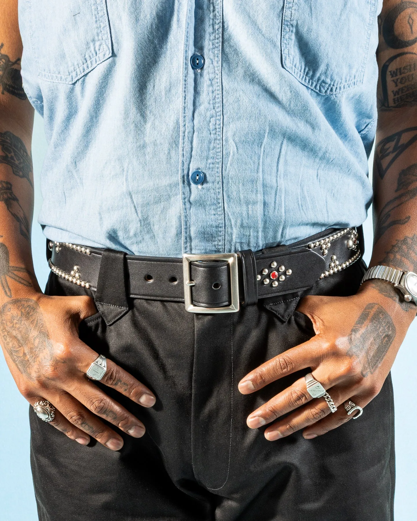 Buco Motorcycle Belt / Smoky Jim - Black sold by Standard and Strange product image thumbnail 3