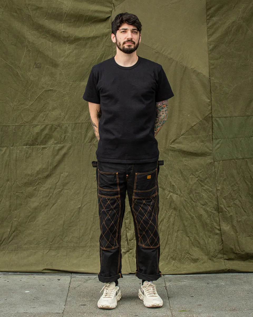 Double Heavyweight Crewneck T-shirt - Black sold by Standard and Strange product image thumbnail 4
