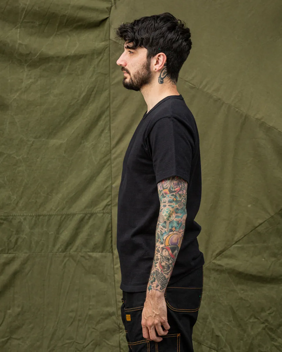 Double Heavyweight Crewneck T-shirt - Black sold by Standard and Strange product image thumbnail 5