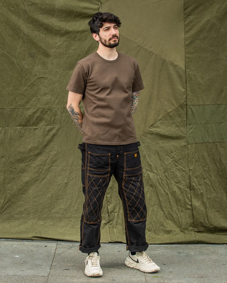 Double Heavyweight Crewneck T-shirt - Khaki Green sold by Standard and Strange product image thumbnail 4