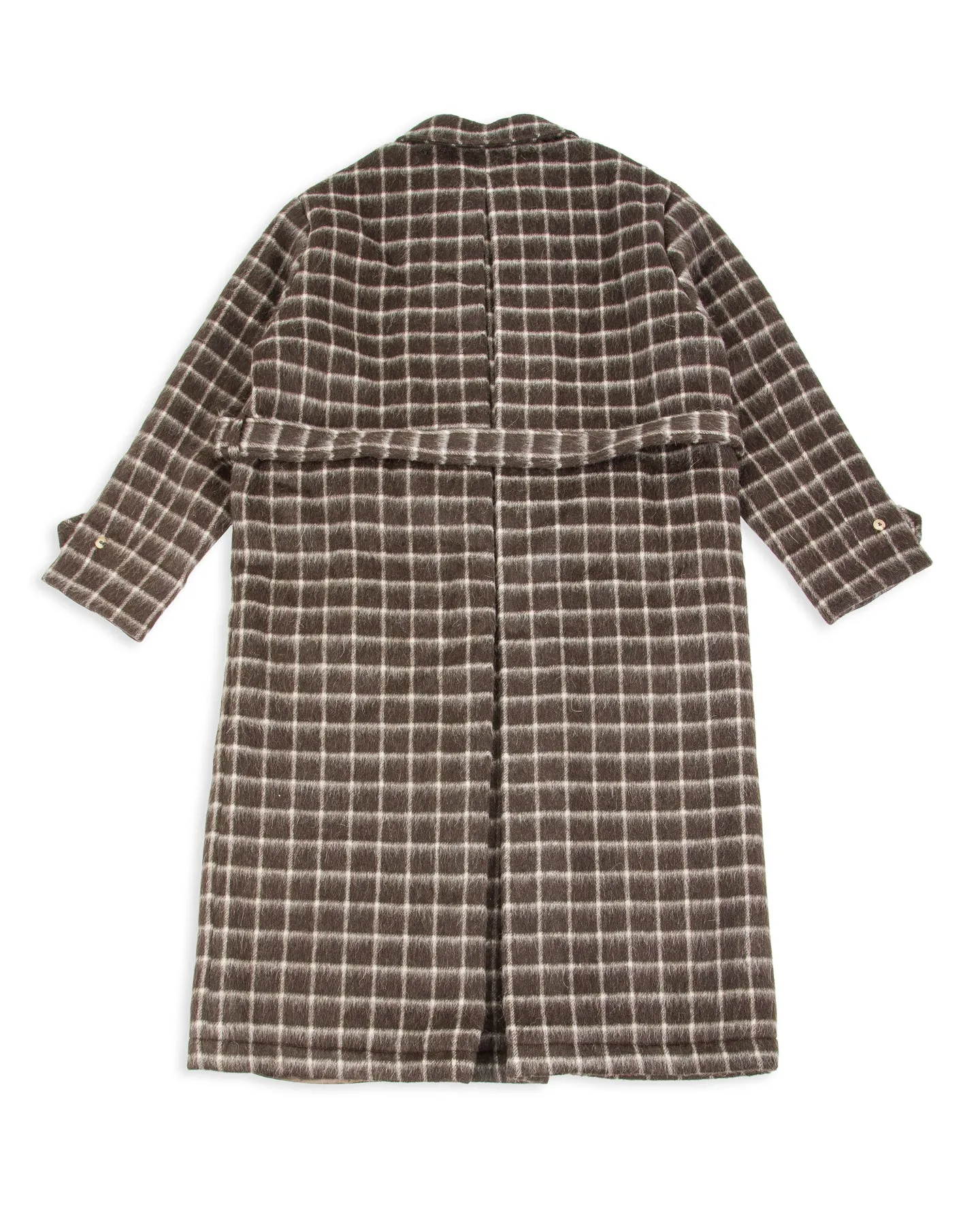 Overcoat - Brown Windowpane Check sold by Standard and Strange product image thumbnail 2