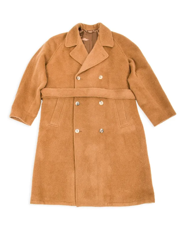 Grandad Coat - Pecan Alpaca made by De Bonne Facture