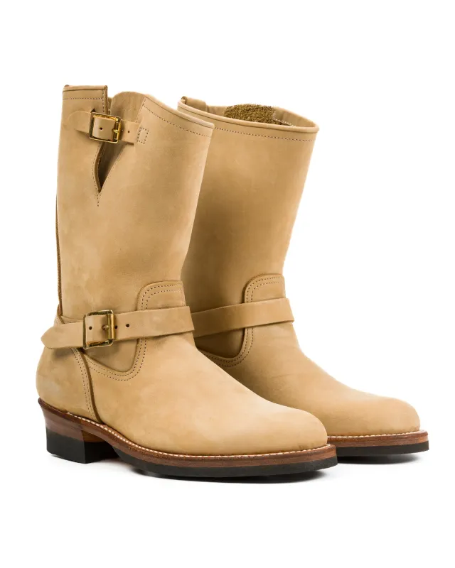 Suede Engineer Boot - Sand Beige Nubuck sold by Standard and Strange