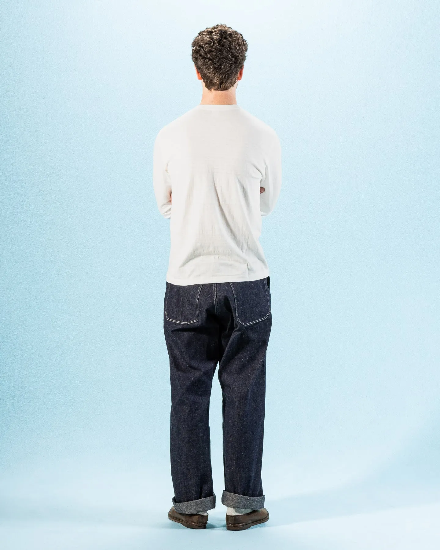 Long Sleeve Crew Neck Tee - Off White sold by Standard and Strange product image thumbnail 5