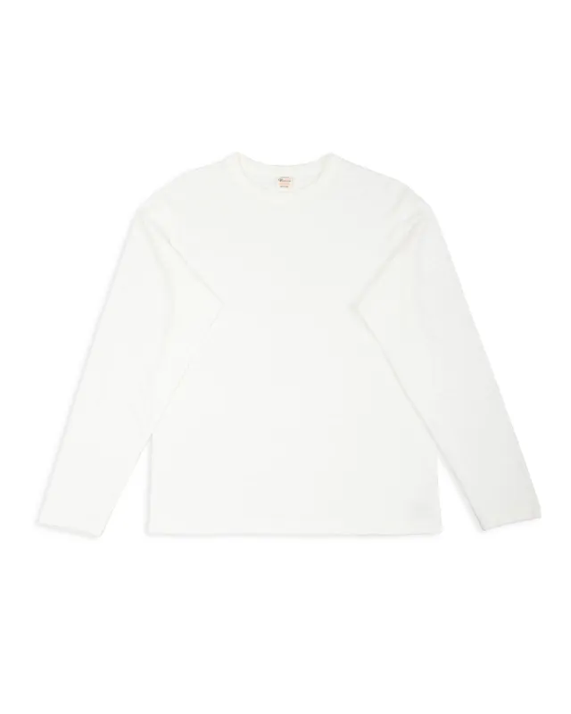 Long Sleeve Crew Neck Tee - Off White sold by Standard and Strange