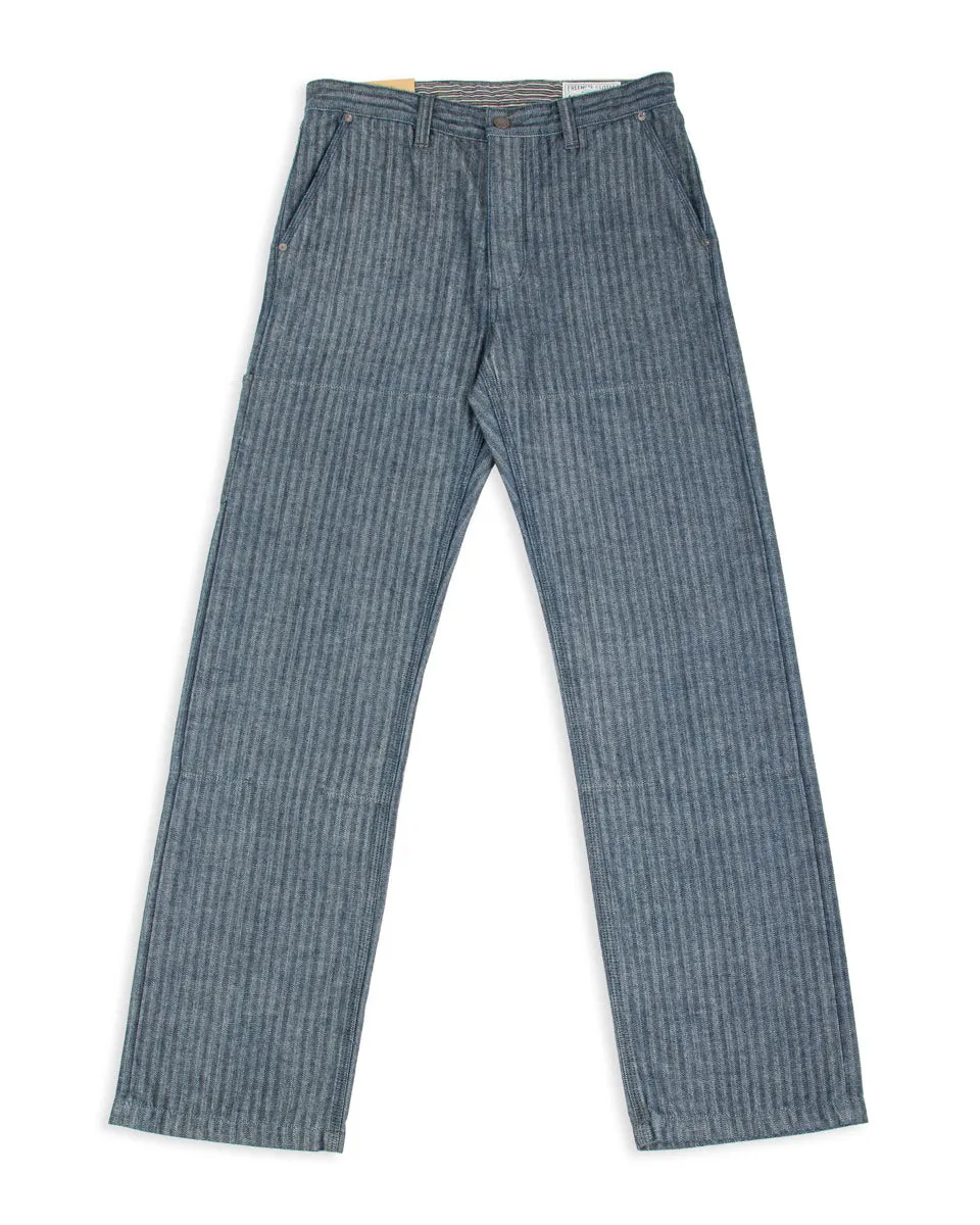 Ortega Pant - 13oz Grey Herringbone sold by Standard and Strange