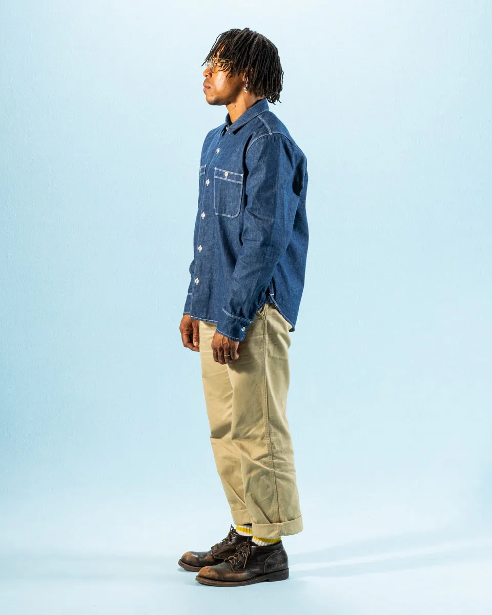 Dayton Shirt L/S - 9oz Denim sold by Standard and Strange product image thumbnail 4