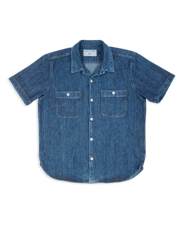 Dayton Shirt - Indigo sold by Standard and Strange