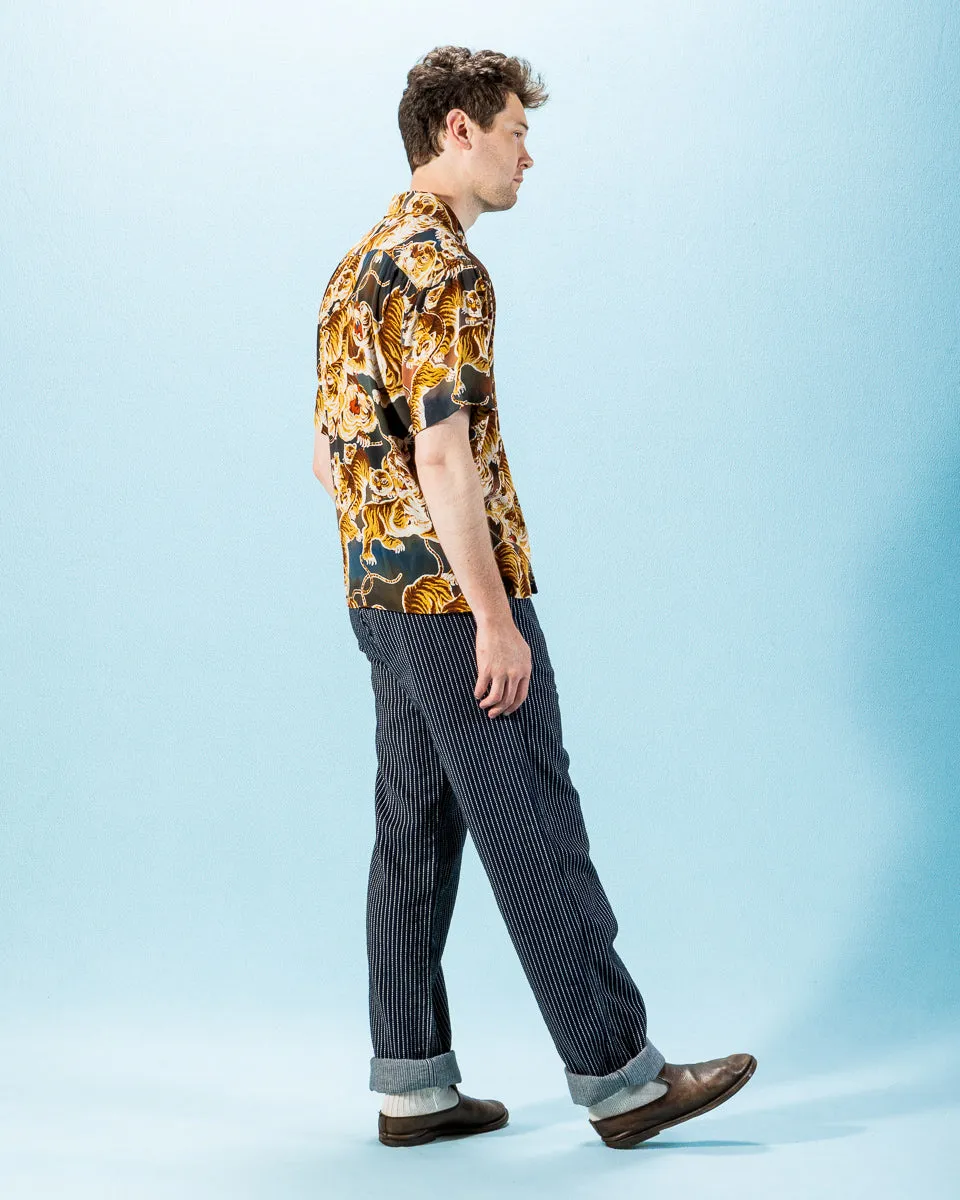 Western Pant - Blue Dobby Stripe sold by Standard and Strange product image thumbnail 5