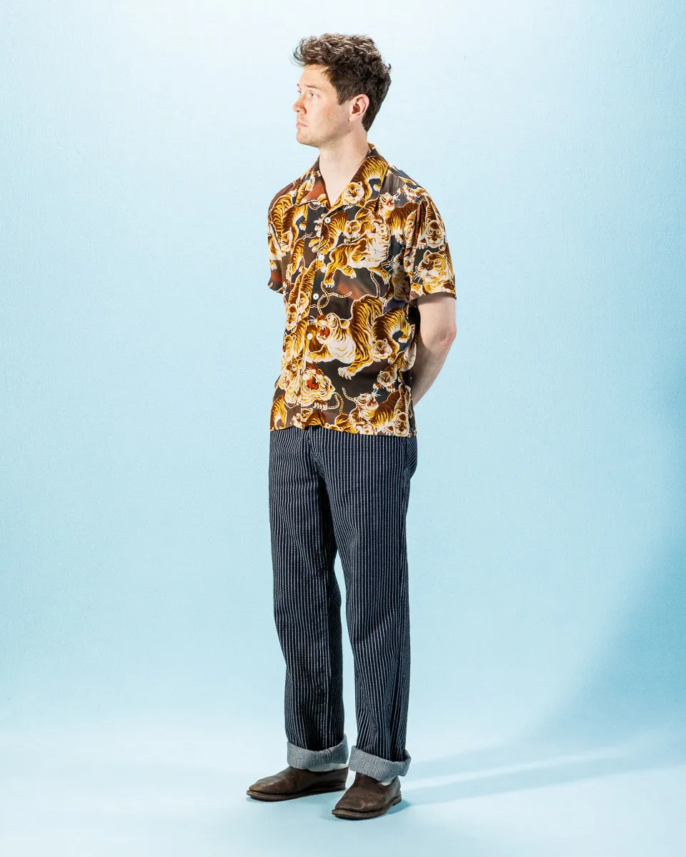 Western Pant - Blue Dobby Stripe sold by Standard and Strange product image thumbnail 3