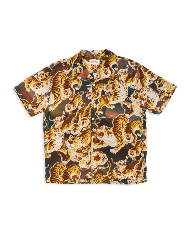 Cayucos S/S Shirt - Painted Tiger sold by Standard and Strange