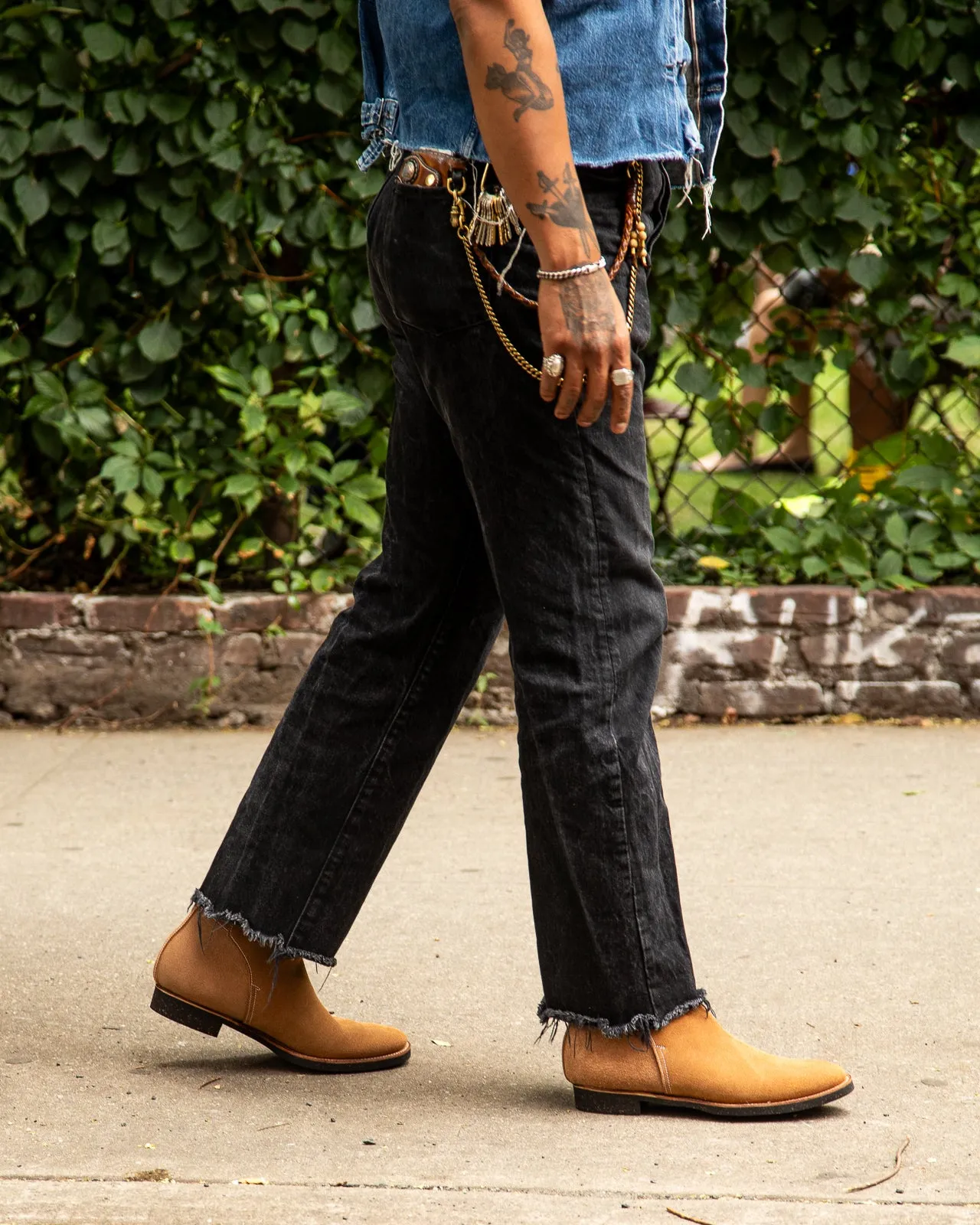 Jodhpur Boot - Natural Gustave Roughout Cowhide - CN Wide Last sold by Standard and Strange product image thumbnail 3