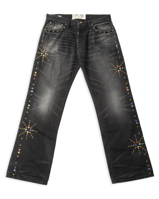 Leroy Studded Jean - Black sold by Standard and Strange
