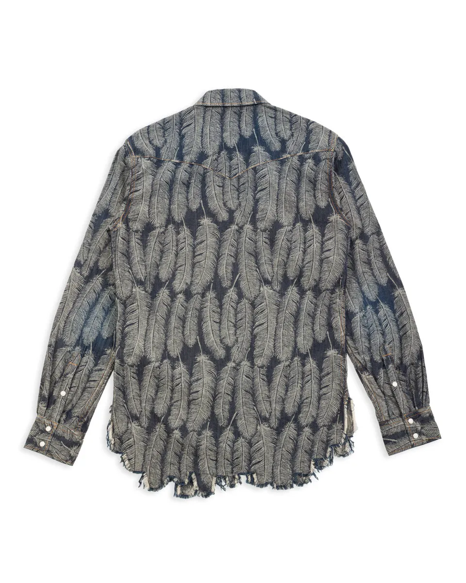 5oz MAGPIE Denim Western Shirt - Dark sold by Standard and Strange product image thumbnail 2