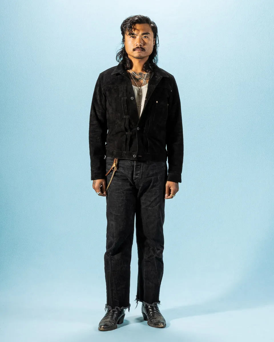 Horse Roughout WWII Type Jean Jacket (HSB-140-T) - Black sold by Standard and Strange product image thumbnail 3