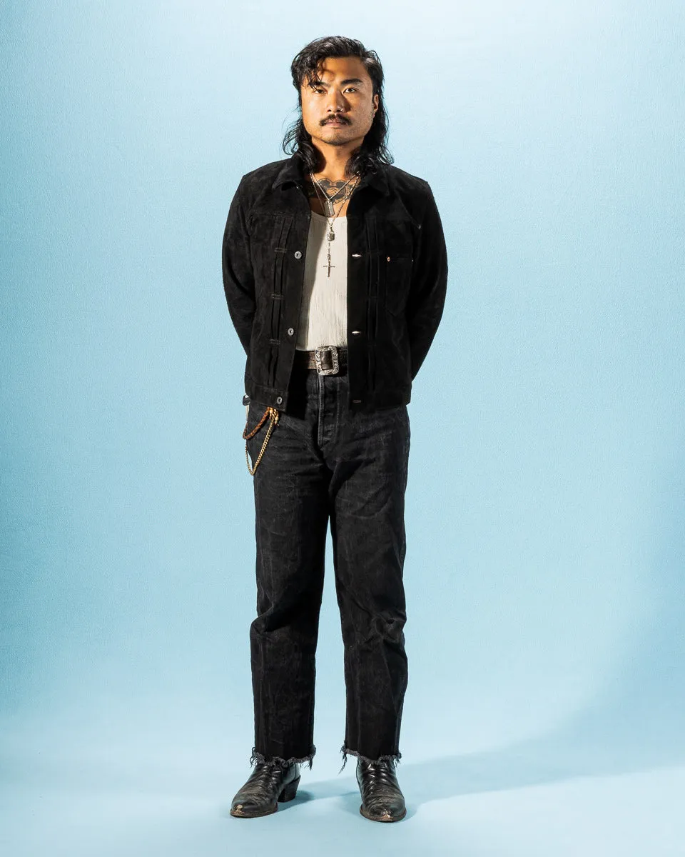 Horse Roughout WWII Type Jean Jacket (HSB-140-T) - Black sold by Standard and Strange product image thumbnail 4