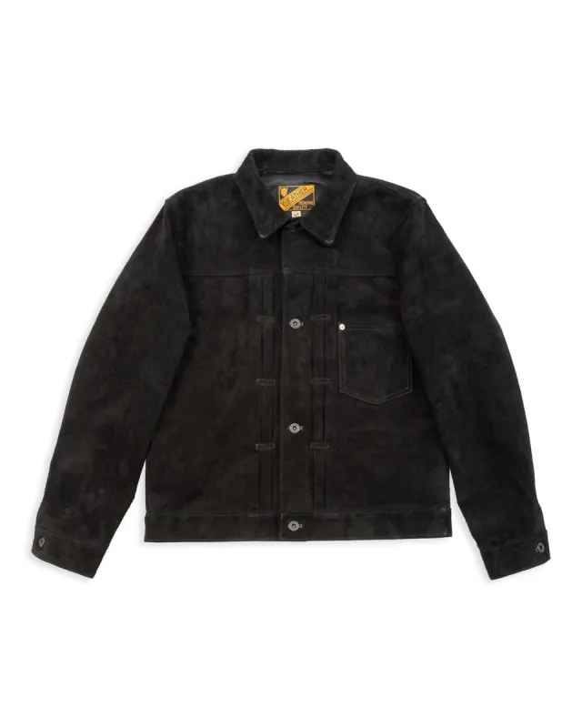 Horse Roughout WWII Type Jean Jacket (HSB-140-T) - Black sold by Standard and Strange