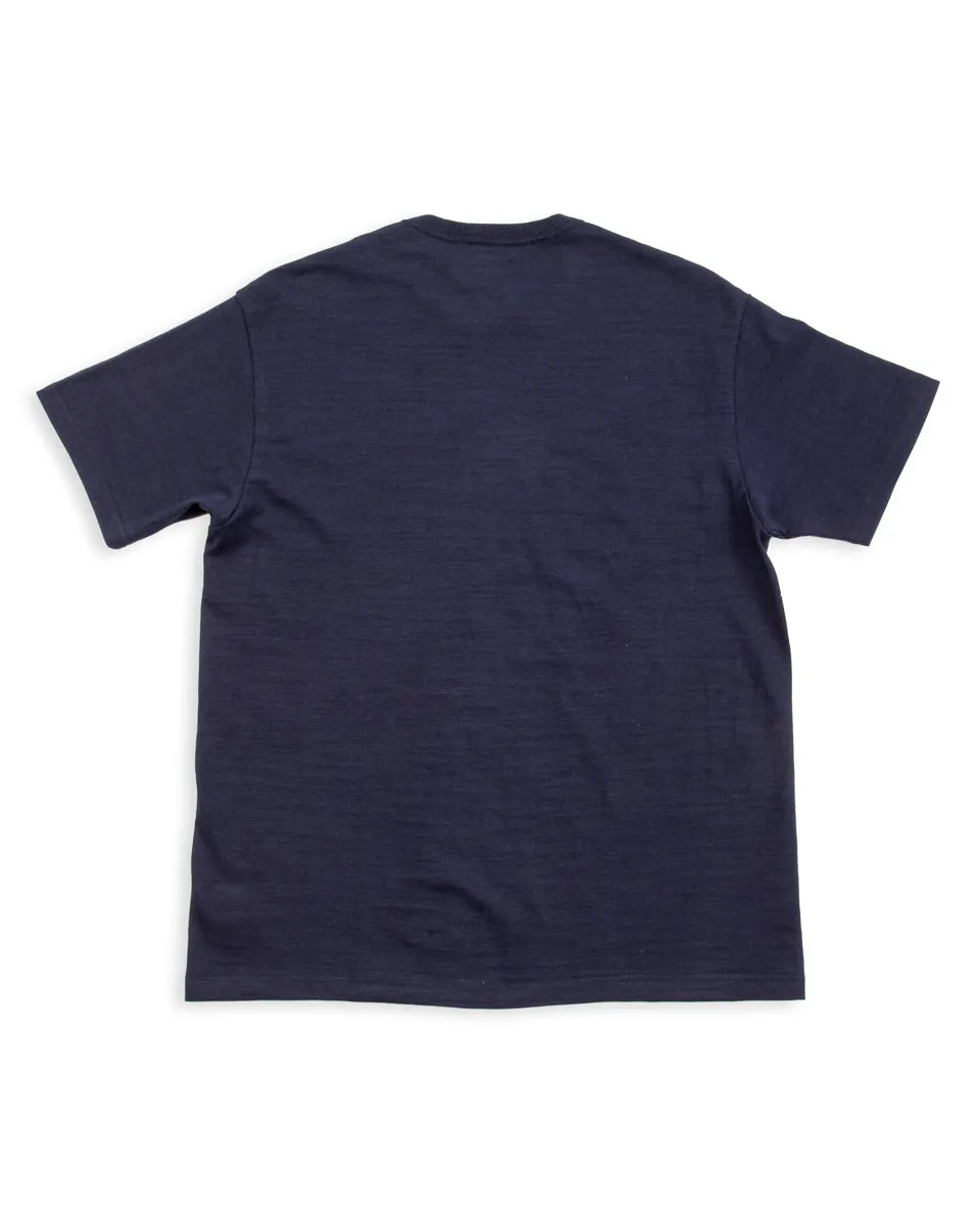 Loopwheeled Athletic Tee - Navy sold by Standard and Strange product image thumbnail 2