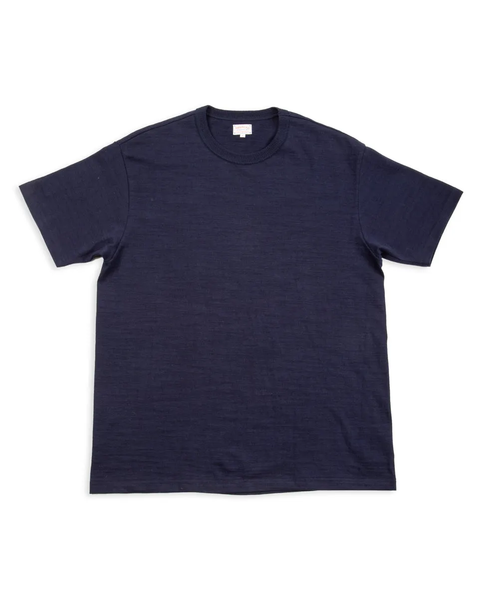 Loopwheeled Athletic Tee - Navy sold by Standard and Strange