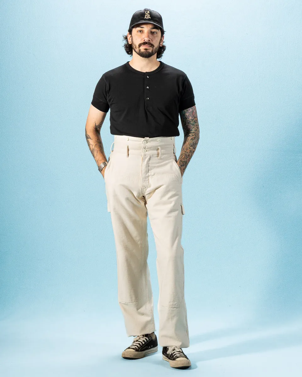 Military Back Satin Combat Trousers - Sand White sold by Standard and Strange product image thumbnail 3