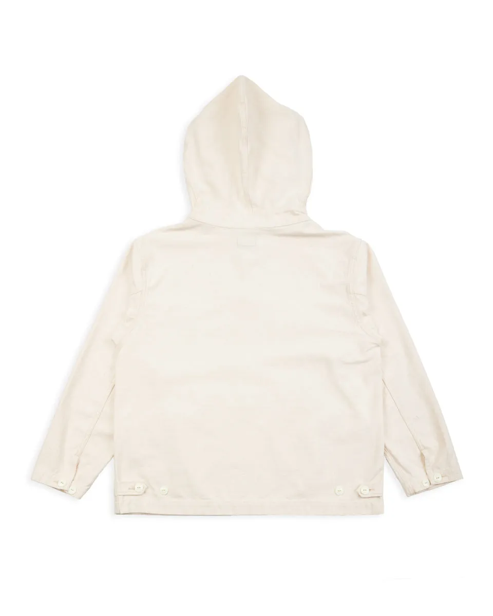 Military Back Satin Hooded Deck Shirt - Sand White sold by Standard and Strange product image thumbnail 2