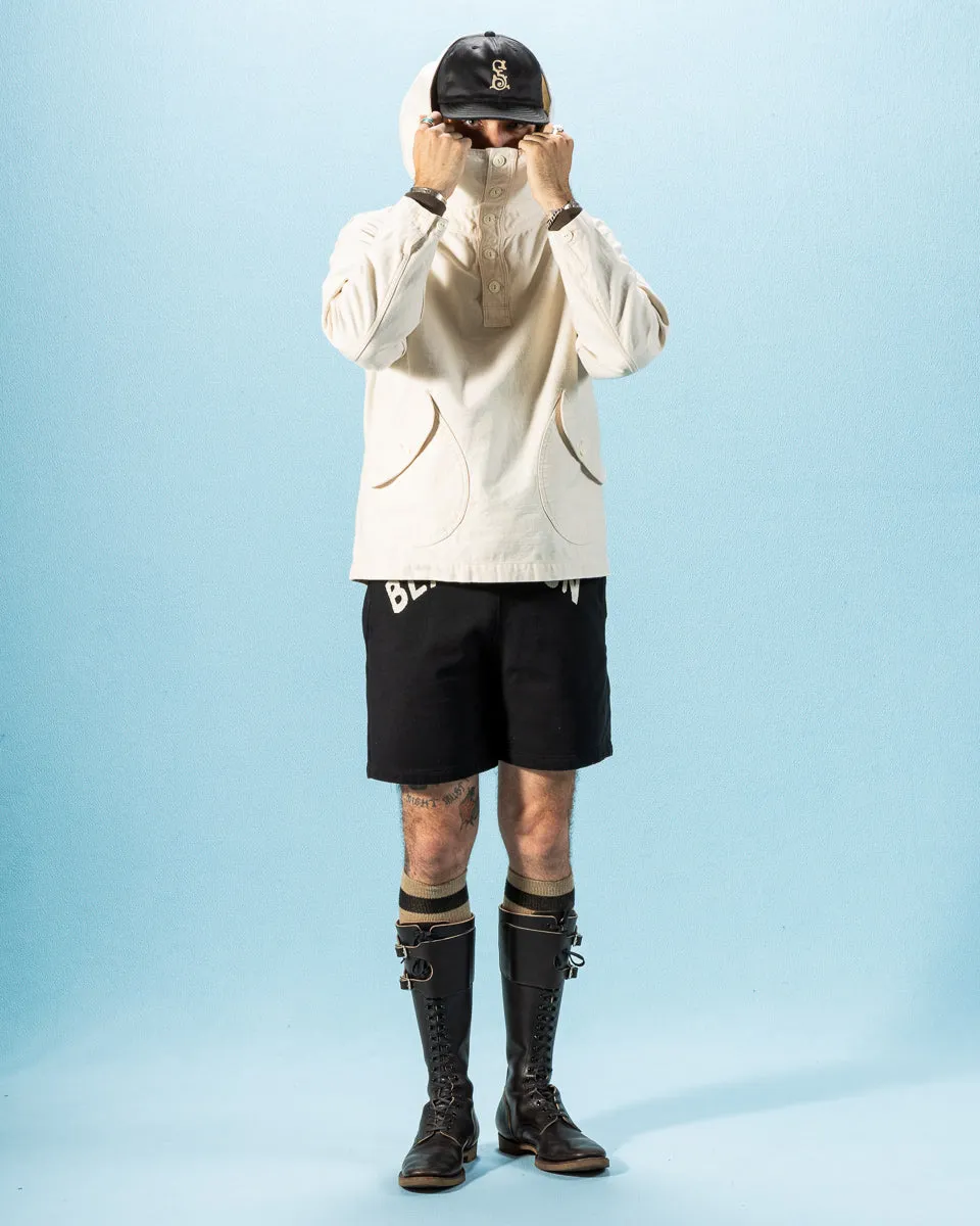 Military Back Satin Hooded Deck Shirt - Sand White sold by Standard and Strange product image thumbnail 3