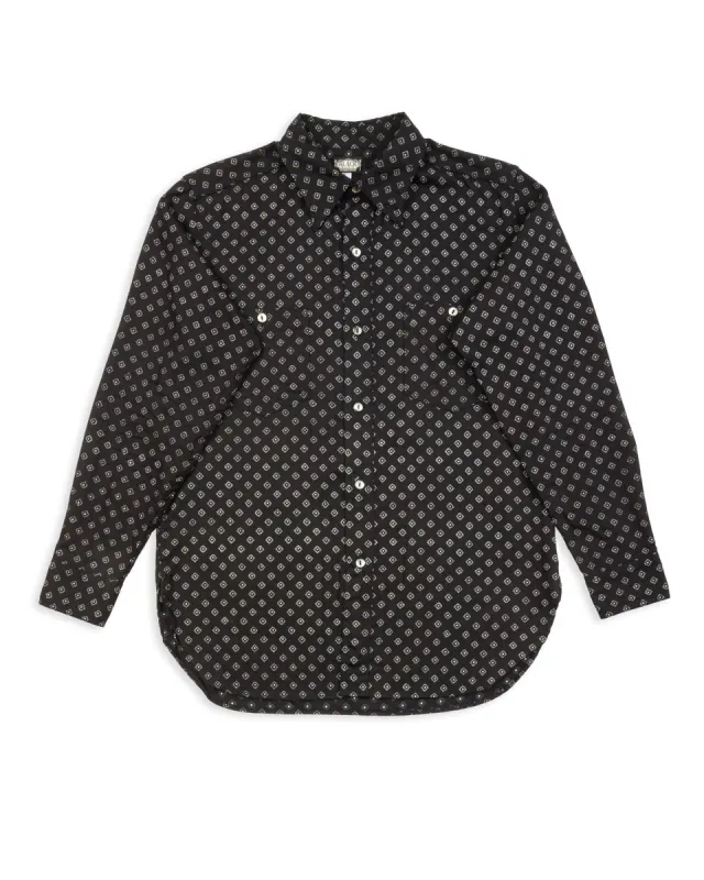 Micro HBT Dobby Open Pocket Work Shirt - Midnight Black sold by Standard and Strange