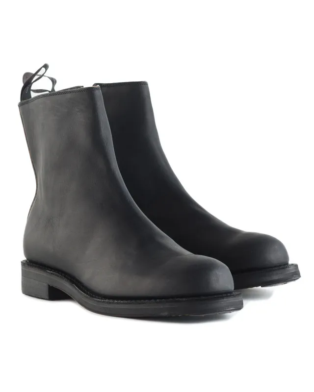 Casper Side Zip Boot - Black Guidi Calf sold by Standard and Strange