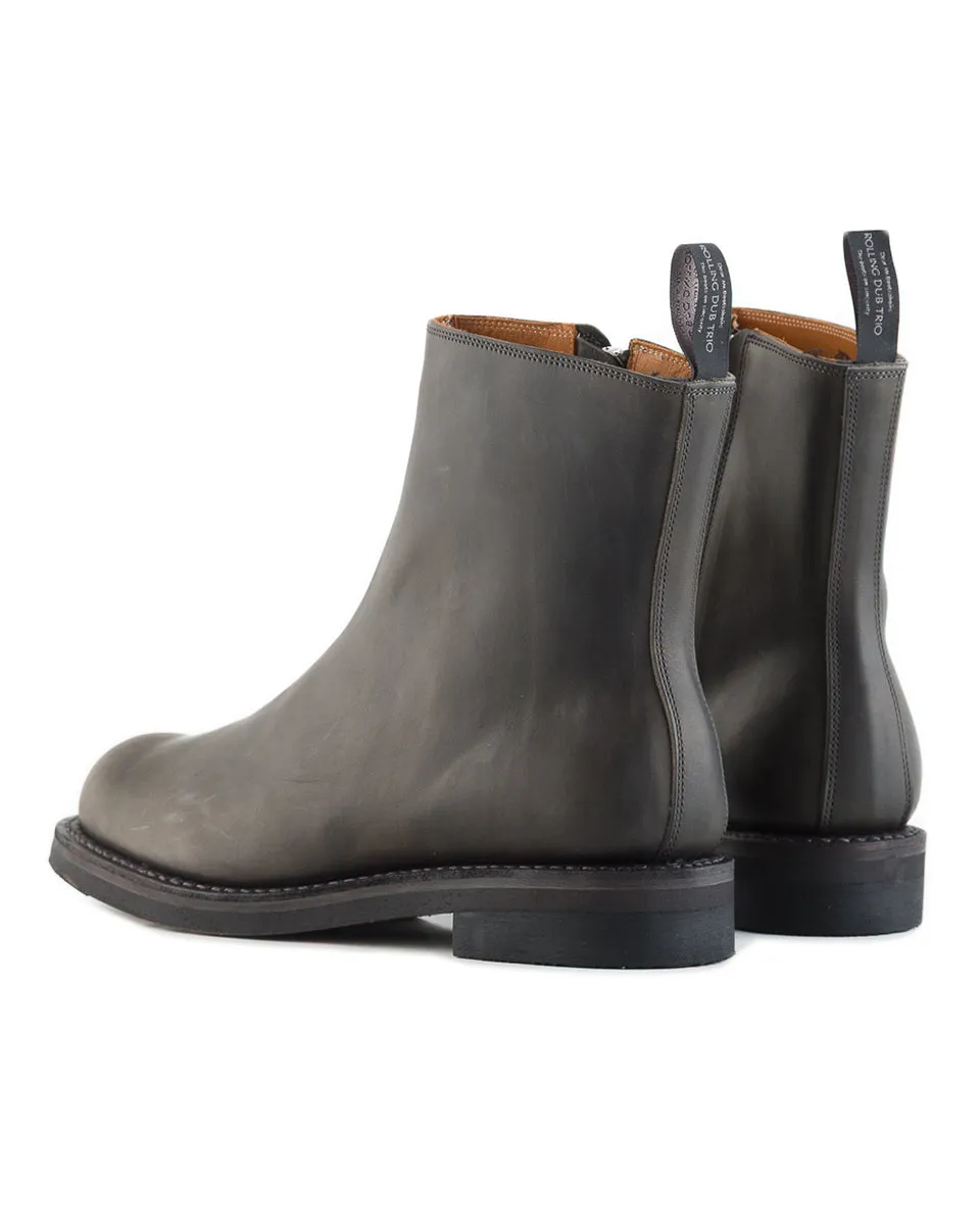 Casper Side Zip Boot - Gray Guidi Calf sold by Standard and Strange product image thumbnail 2