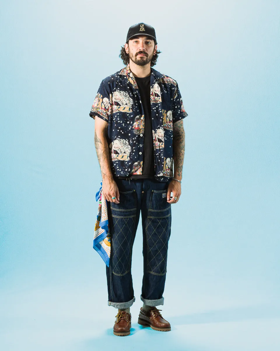 Hawaiian Shirt - Navy Skeleton sold by Standard and Strange product image thumbnail 3